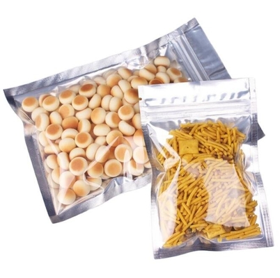 OEM Clear Front Back Stand Up Pouch Aluminum Foil Food Packaging