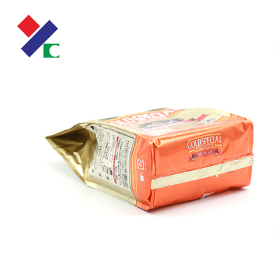 Flat Bottom / Square Bottom Plastic Bags 1.5kg Biodegradable For Coffee Beans Espresso