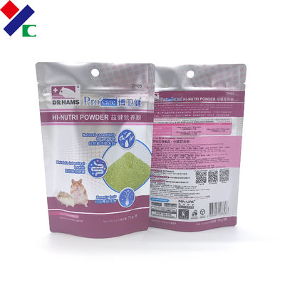Moisture Proof Printed Mylar Dog Food Packaging Bag With 